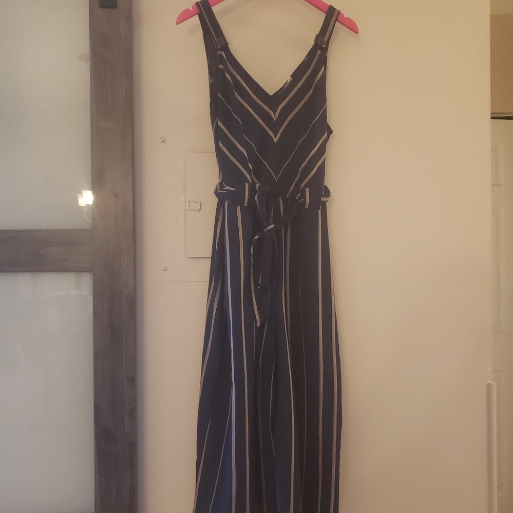 Navy blue and khaki jumpsuit xl
